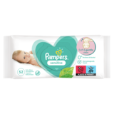 Pampers Sensitive Baby Wipes, 52s