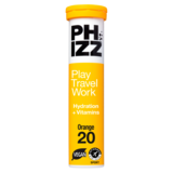 Phizz Orange Multivitamin & Hydration Effervescent Tablets, 20s