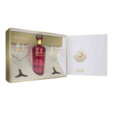 Mermaid 38% Abv Pink Gin with Pair of Coppa Gin Glasses Gift Set, 70cl