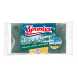 Gratte-Éponge + Microfibre Spontex x3