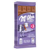 Tablettes Chocolat au Lait Milka 3x100g