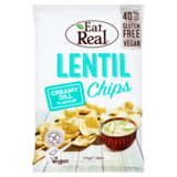 Eat Real Lentil Chips Creamy Dill, 113g
