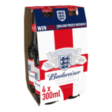 Budweiser Beer, 4 x 300ml