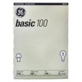 GE 100W Basic Light Bulbs 4pk