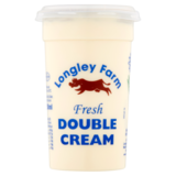 Longley Farm Fresh Double Cream, 250ml