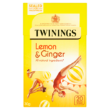 Twinings Lemon & Ginger Tea, 20s
