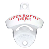 Wall Mount Btl Opener-Open Bottle Here