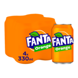 Fanta Orange, 4 x 330ml