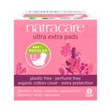 Natracare Organic Cotton Ultra Extra Normal Pads with Wings, 12s