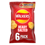 Walkers Ready Salted, 6 x 25g