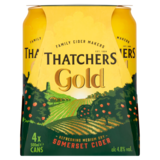 Thatchers Gold Cider, 4 x 500ml
