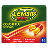 Lemsip Max Cold & Flu Capsules, 16s