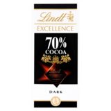 Lindt Excellence Dark 70% Cocoa Chocolate, 100g