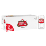 Stella Artois Belgium Premium Lager, 10 x 440ml