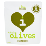 I Love Snacks Natural Italian Olives, 30g