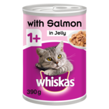 Whiskas 1+ Cat Tin With Salmon In Jelly, 390g