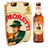 Birra Moretti Lager, 4 x 330ml
