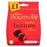 Cadbury Bournville Dark Chocolate Giant Buttons, 95g *