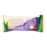 TRIBE White Choc + Raspberry Vegan Protein Bar, 46g
