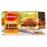 Birds Eye 4 Original Beef Burgers with Onion, 227g *