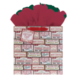 Vintage Signs Large Square Gogo Gift Bag