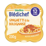 Blédichef Plat bébé spaghetti bolognaise dès 12 mois, 230g
