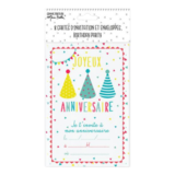 Carte Invitation d'anniversaire Mesa Bela 8pcs