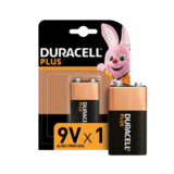 Duracell Plus Type 9V Battery, 1pcs