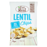 Eat Real Lentil Chips Sea Salt, 113g
