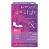 Natracare Organic Cotton Dry & Light Incontinence pads Slim, 20s