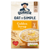 Quaker Oat So Simple Golden Syrup Porridge Sachets, 10 x 36g