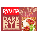 Ryvita Dark Rye Crunchy Rye Breads, 250g