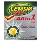 Lemsip Max All in One Lemon Sachets, 4s