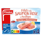 Filets de Saumon Rose Sauvage Findus x4 400g