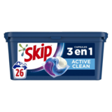 Lessive Capsules 3en1 Ultimative Active Clean Skip x26