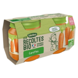 Purée bébé carotte butternut semoule Bio dès 6 mois, 260g