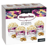 Glaces Macadamia Nut Brittle Haagen Dazs x4 324g
