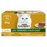 Pâtée pour Chat Gold Les Terrines Gourmet 4x85g