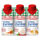 Crème UHT Fluide Entière Président 3x20cl