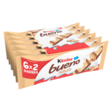 Kinder Bueno x6 barres au chocolat blanc