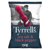 Chips au Sel de Mer et Poivre Tyrrells 150g