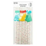Pailles en Carton Décorées Mesa Bela x10