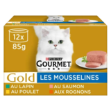 Pâtée pour Chat Gold Les Mousselines Gourmet 12x85g