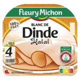 Blancs de Dinde Halal Fleury Michon 4 Tranches 160g