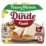 Blanc de Dinde Fumé Fleury Michon 4 Tranches 120g