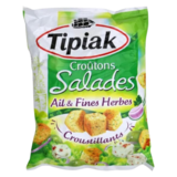 Croûtons Salade Ail & Fines Herbes Tipiak 50g