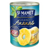 Ananas en Tranche Sans Sucre Ajouté St Mamet 570g