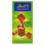 Tablettes Chocolat Praliné Noisettes Lindt 100g