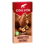 Tablette Chocolat au Lait Noisettes Côte d'Or 180g
