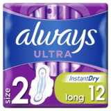 Serviettes Hygiéniques Ultra Long Always x12